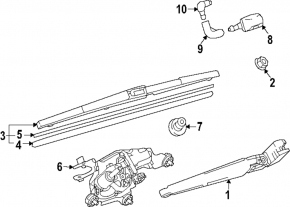 Mazda CX-90 24-26 Rear Windscreen Washer Nozzle