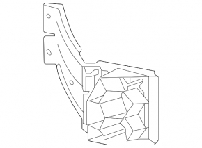 Front bumper reinforcement bumper stop right Volkswagen ID.4 21-23 with bracket