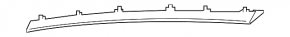 Upper trunk lid trim Volkswagen ID.4 21-22 black, scratches