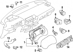 Nissan Altima Trunk Lid Release Button 19-