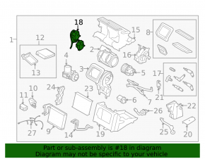 Volvo XC60 10-16 air conditioner heater motor actuators