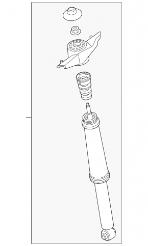 Rear right shock absorber assembly for Volvo XC40 19-26 Code 7d1c