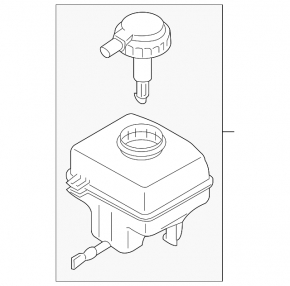 BMW X5 F15 16-18 plug-in brake master cylinder reservoir with lid