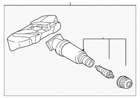 Wheel pressure sensor BMW 3 G20 19- 433 MHz