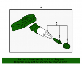 Wheel pressure sensor BMW 3 G20 19- 433 MHz