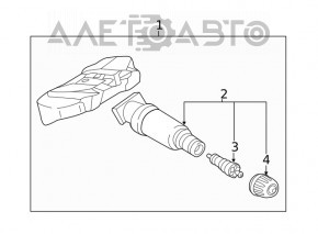 Wheel pressure sensor BMW 3 G20 19- 433 MHz
