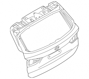 Boot door bare BMW X1 F48 16-22
