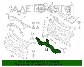 Wiper pan plastic Mini Cooper Countryman R60 10-16