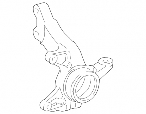 Front left axle with hub Toyota Sienna 11-20 FWD with casing