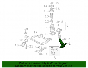 Front left axle with hub Toyota Sienna 11-20 FWD with casing