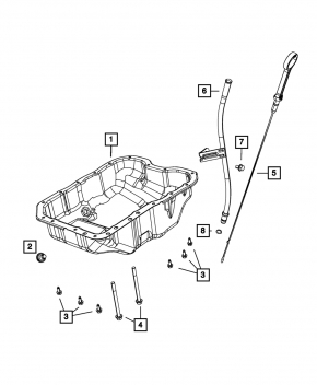 Oil Dipstick Jeep Compass 11-16 2.4