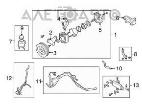 Power steering pump Infiniti G35 G37 4d 06-14 RWD