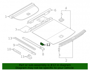Audi Q7 16-19 trunk hook