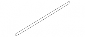 Lower rear left door trim for BMW X5 E70 07-13