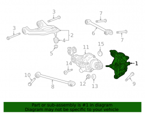 Rear left axle Acura TLX 15- FWD