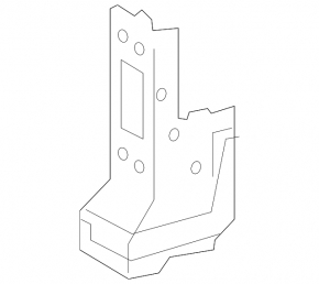 Front right side member nose for Toyota Rav4 06-12
