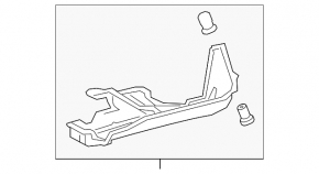 Rear Chassis Underbody Guard Right Lexus CT200h 11-17