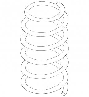 Front right spring for VW Tiguan 2017 (yellow, white, green)