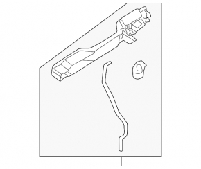 Subaru b9 Tribeca front left door handle mechanism