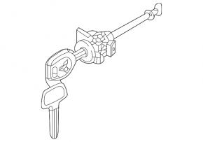 Mitsubishi Outlander 22-25 front left door lock cylinder