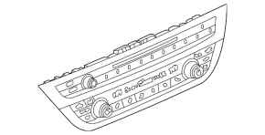 Climate control and audio BMW X3 G01 18-21 with heating, ventilation, with disc drive