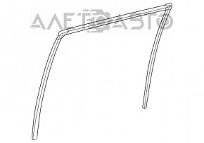 Rear right window seal for Toyota Highlander 14-19