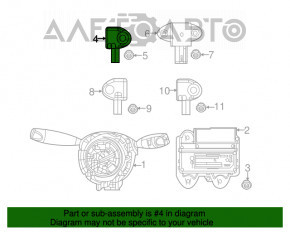 Airbag sensor front right Chrysler Pacifica 20- on TV