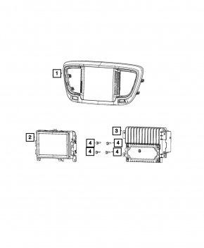 GPS Navigation RADIO MODULE Chrysler Pacifica 17-24