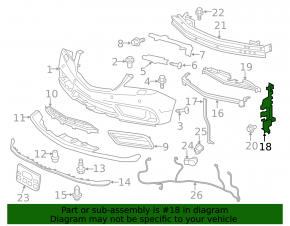 Radiator deflector left Acura MDX 14-16 prerest