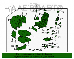 Lexus ES300 ES330 driver's seat without airbag