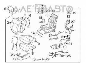 Lexus ES300 ES330 driver's seat without airbag