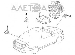 Honda Insight 19-22 steering wheel cable