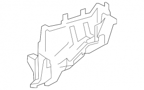 Lower fuse box cover under the hood, left, Lexus NX200t NX300 NX300h 15-21
