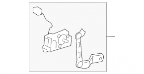 Front right body tilt sensor Lexus LX 98-07 with traction