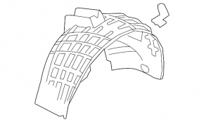 Front left fender liner Audi Q3 8U 15-18