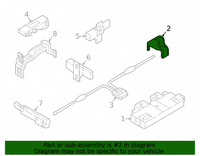 Foot release bracket for Audi A4 B9 17-20