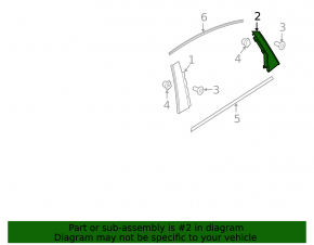 Door trim side rear left Audi A4 B9 17-25 rear