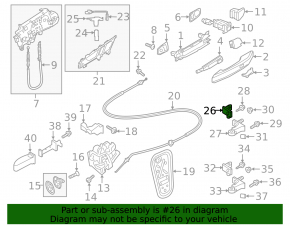 Upper front left door hinge Audi Q5 80A 18-20
