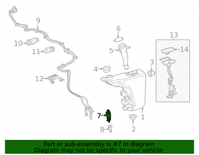 Mercedes H247 GLA 20-26 Windshield Washer Motor