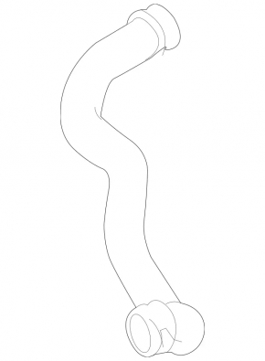 Lower radiator cooling pipe Mercedes W212 11-13 3.0d, return