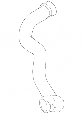 Lower radiator cooling pipe Mercedes W212 11-13 3.0d, return