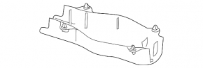 Rear left control arm pad for spring Mercedes C-class W205 15-21