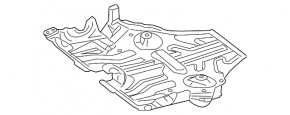 Front engine guard Mercedes CLS-class C218 12-18 AWD