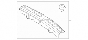 Mercedes GLC 16-22 trunk opening trim