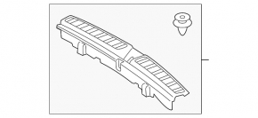 Mercedes GLC 16-22 trunk opening trim