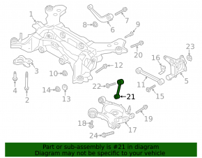 Lincoln MKZ 14-20 rear left vertical control arm without cone