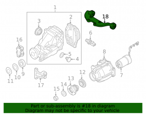Mazda CX-7 06-12 rear differential bracket