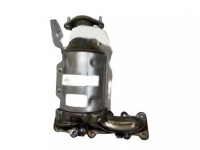Front exhaust manifold with catalytic converter Ford Explorer 16-19 3.7 stud cut