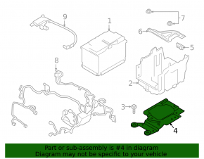 Battery housing bracket Ford Ecosport 18-22