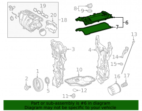 Valve cover Toyota Camry v70 18-20 2.5 A25A-FKS